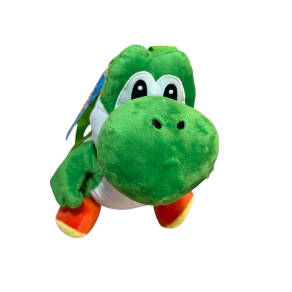 Yoshi - Mario Brothers plush backpack for adults or kids NWT - Picture 1 of 8